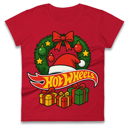 Hotwheels Christmas Ladies T Shirt
