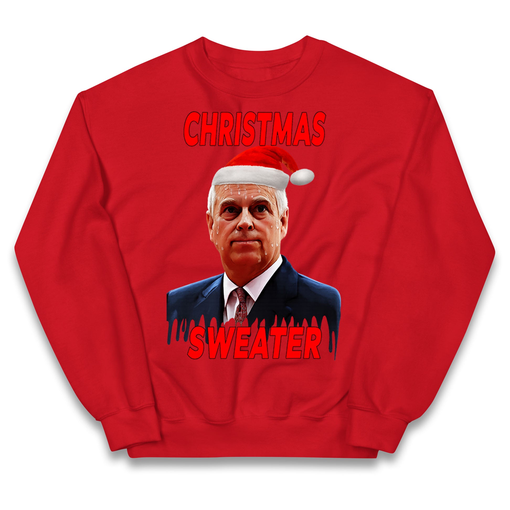 Prince Andrew Christmas Kids Jumper