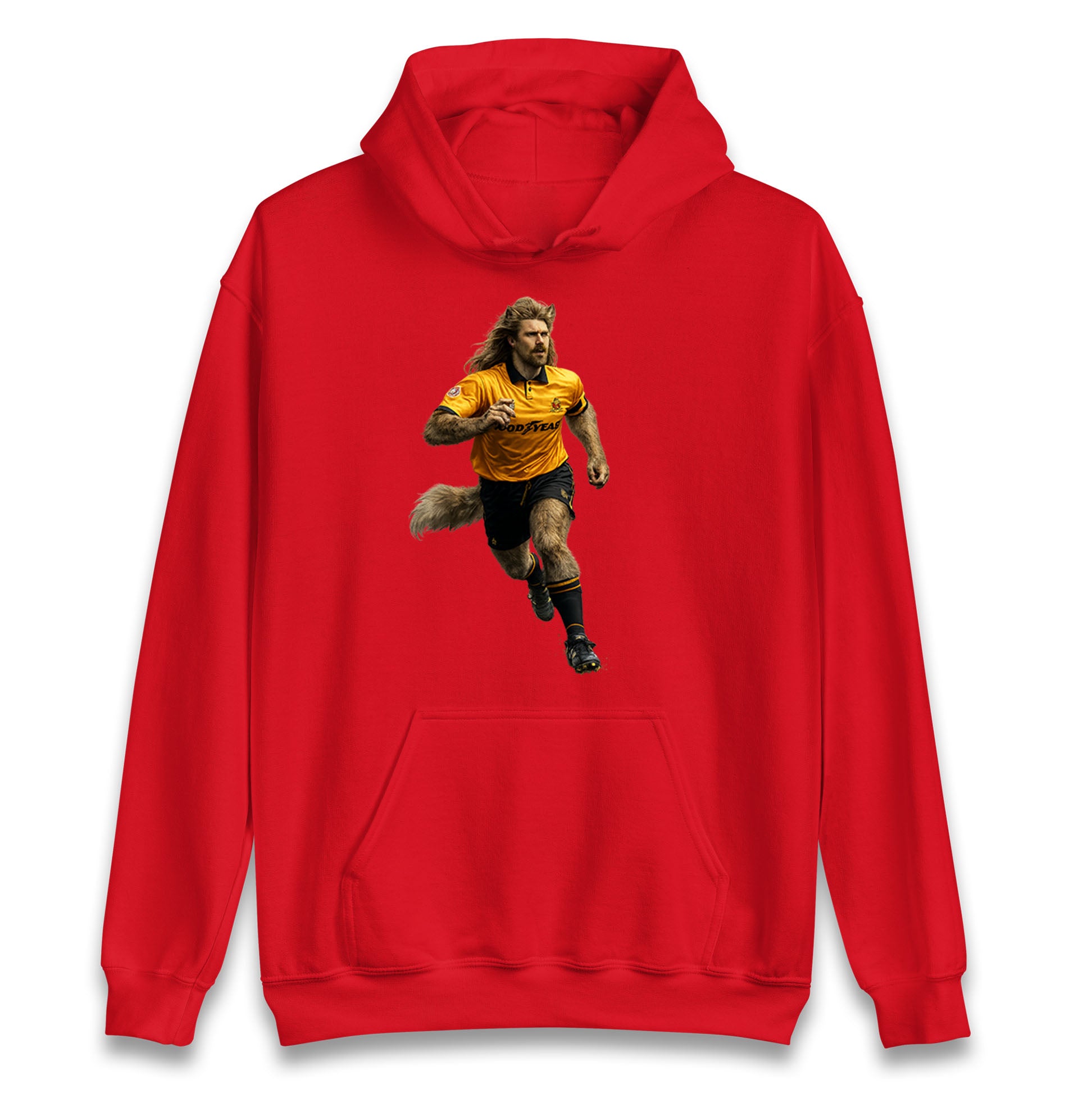 Retro John The Wolf Wolves Football Hoodie
