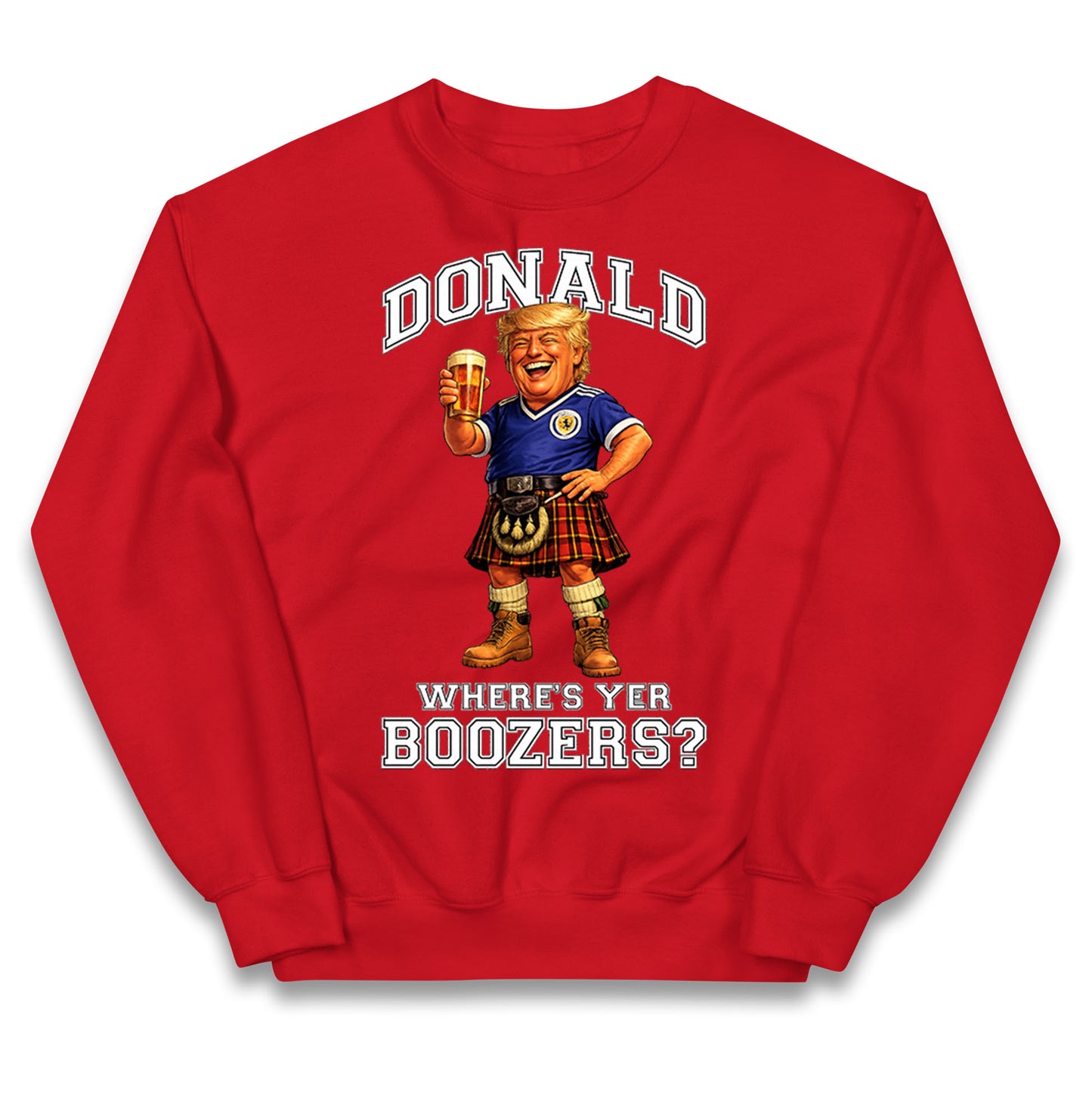 Donald Trump Scotland World Cup Kids Jumper