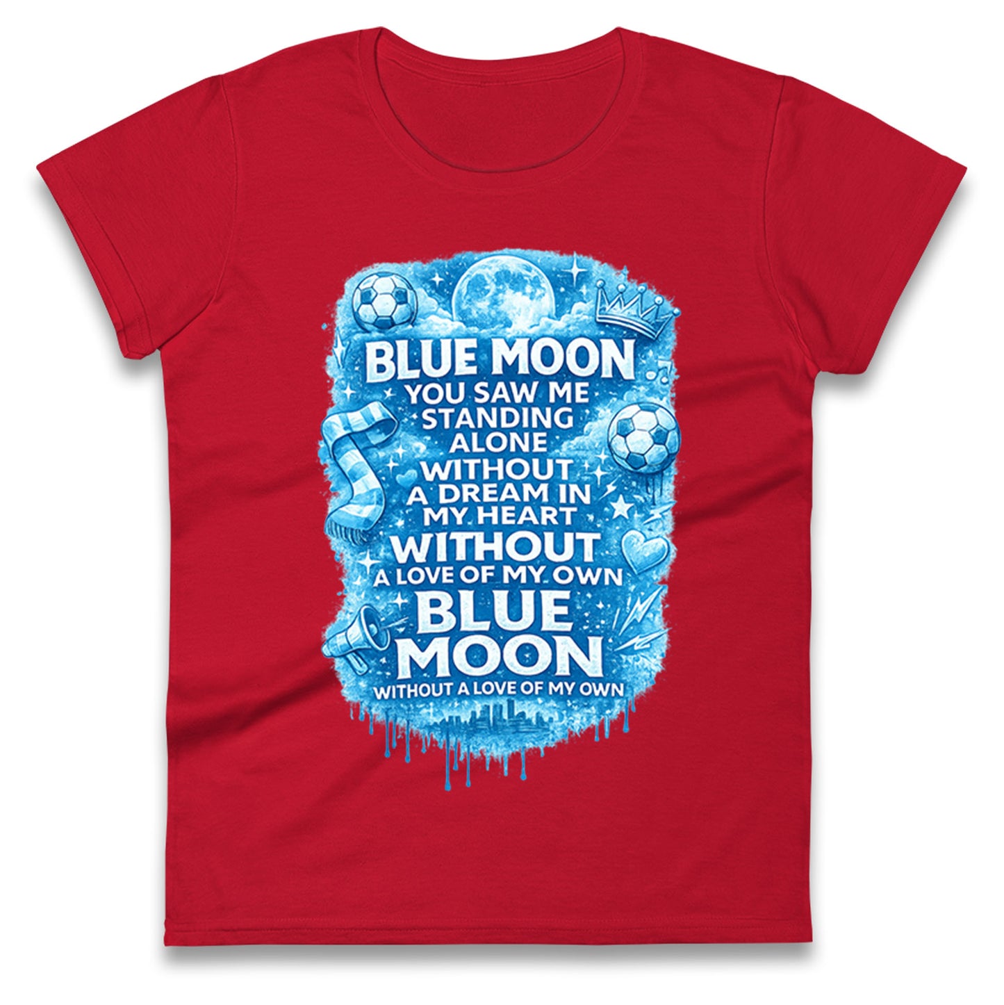 Manchester City Blue Moon Ladies T Shirt
