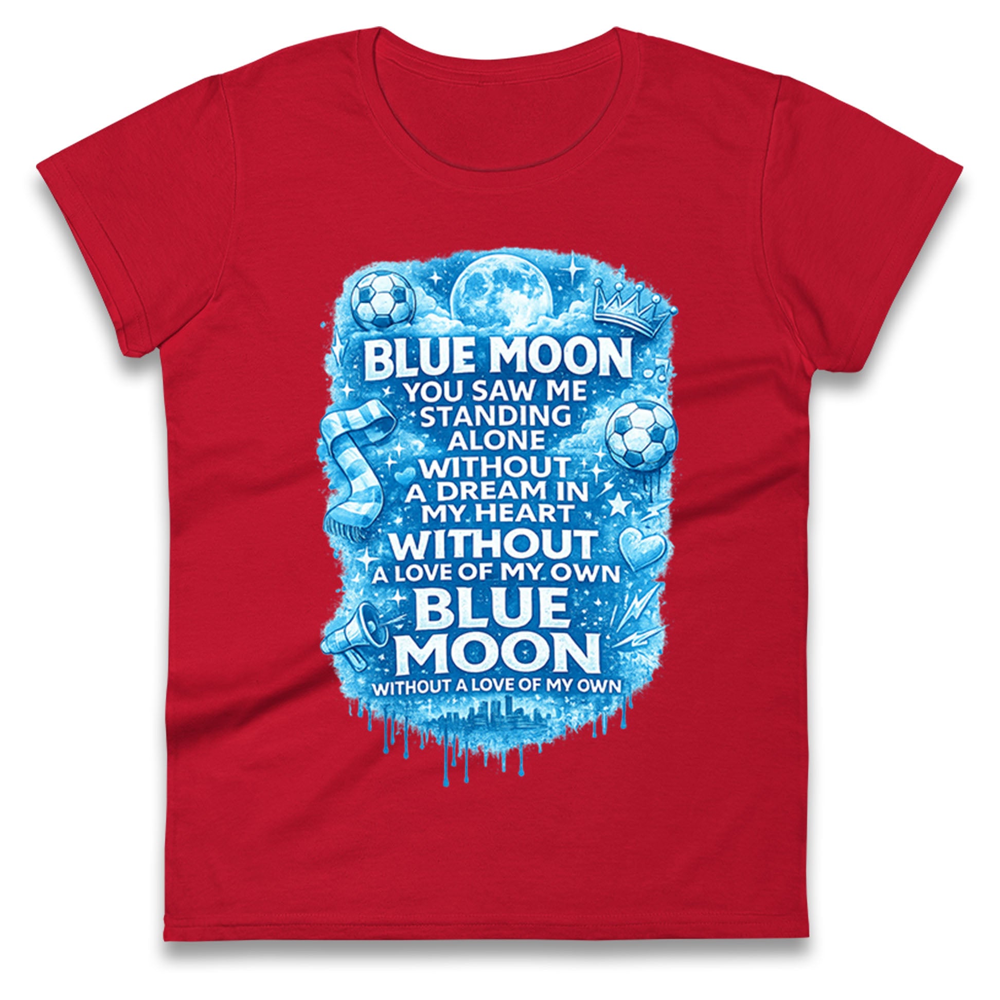 Manchester City Blue Moon Ladies T Shirt
