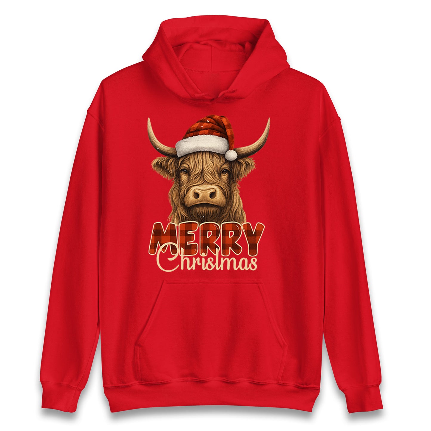 Highland Cow Christmas Hoodie