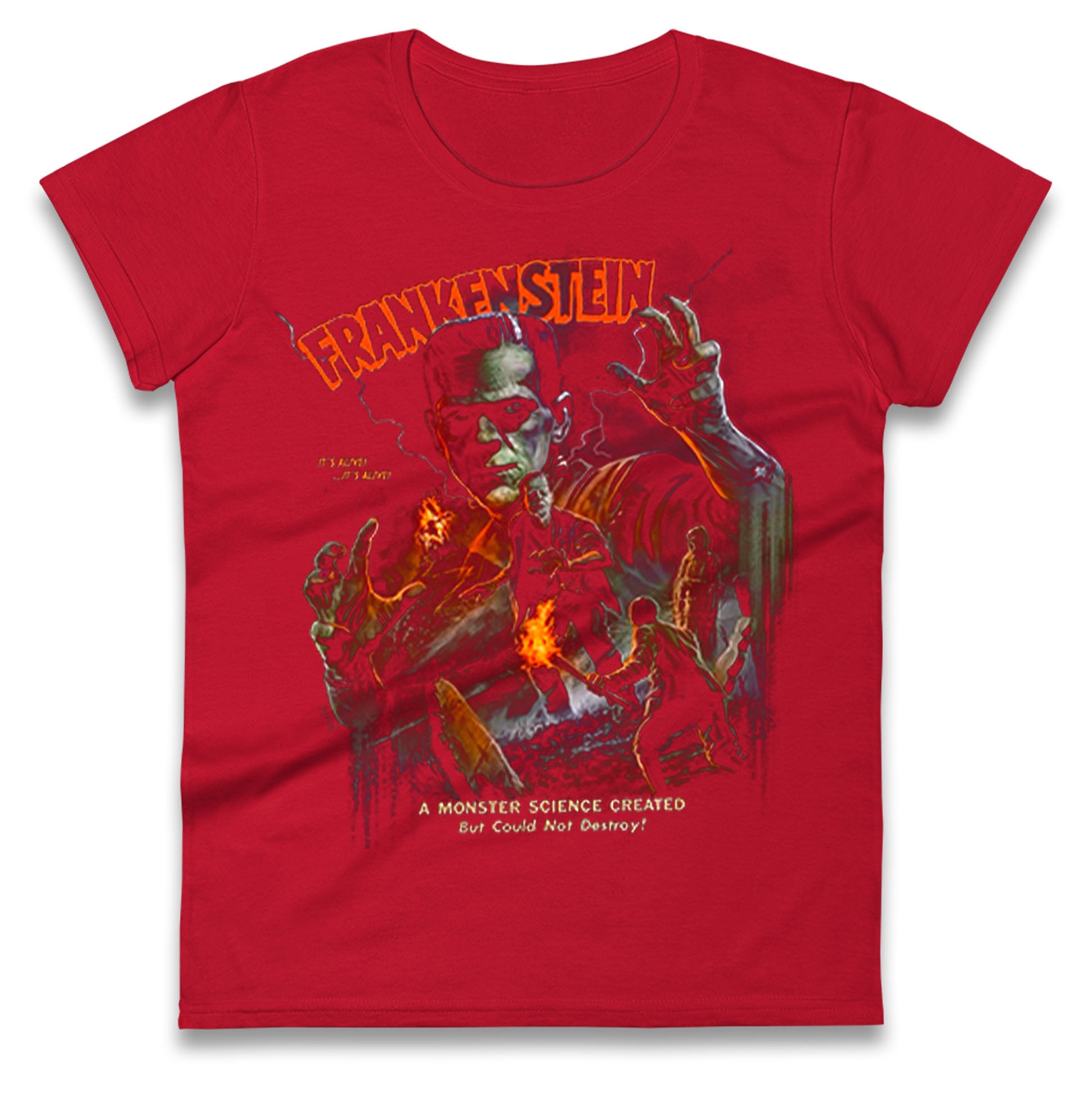 Frankenstein It's Alive Ladies T Shirt