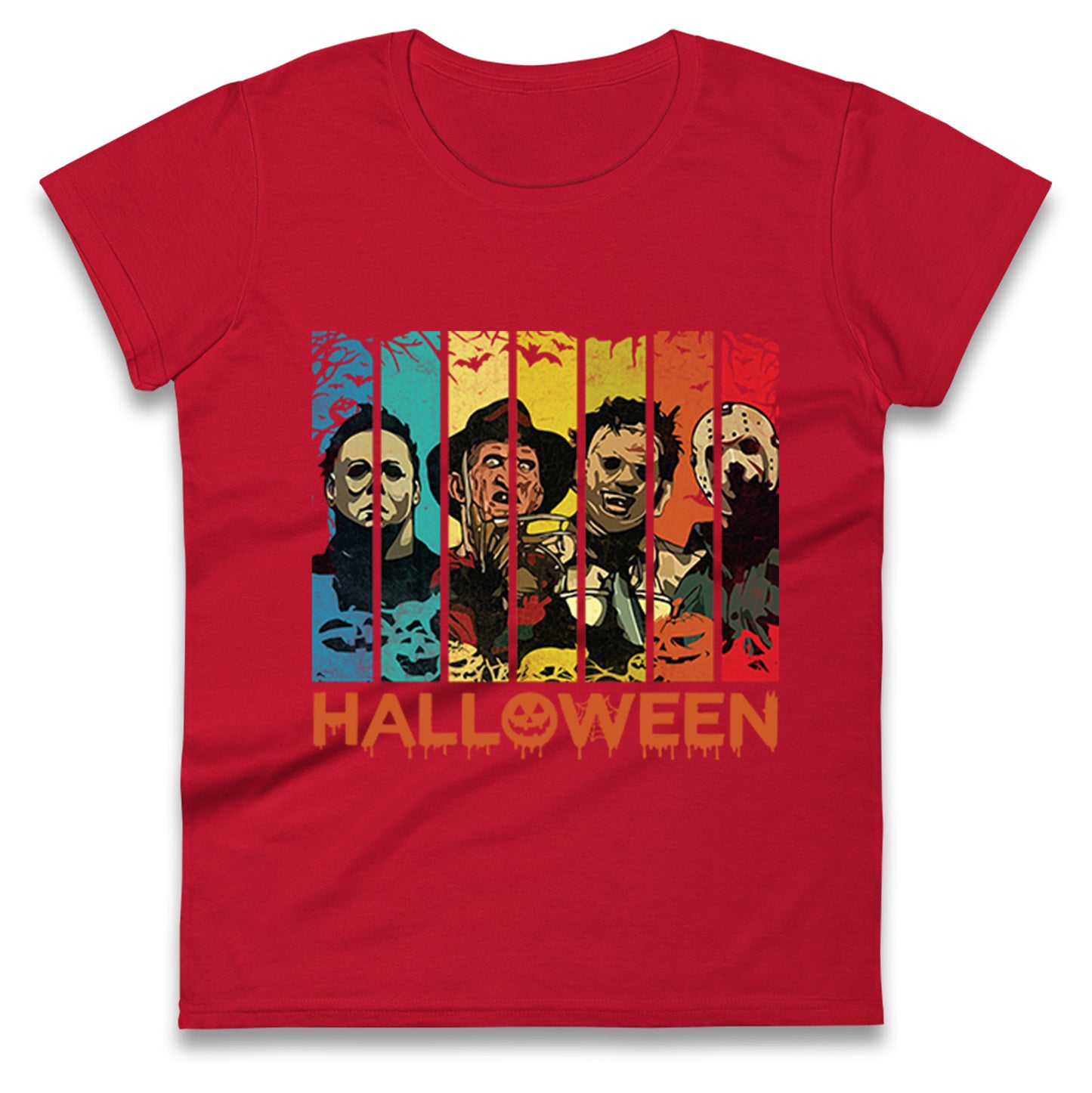Vintage Villains Halloween Womens t shirts