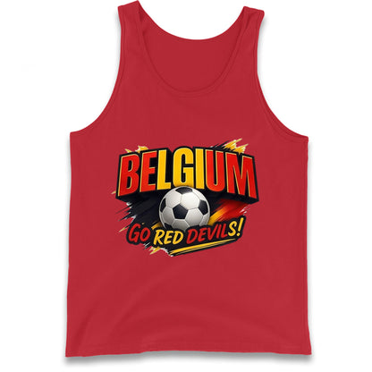 Belgium Retro Football Tank Top