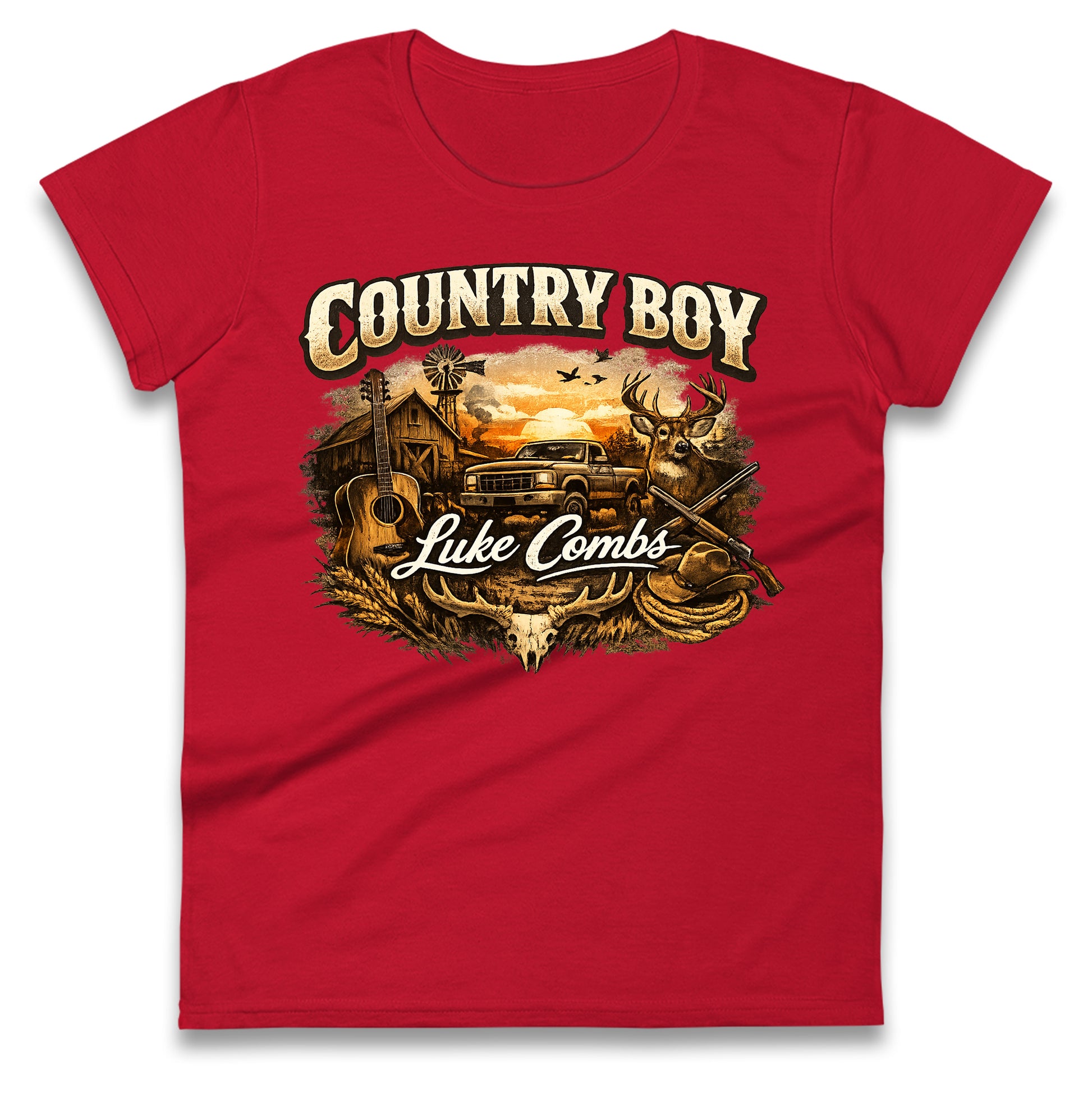 Luke Combs Country Music Ladies T Shirt