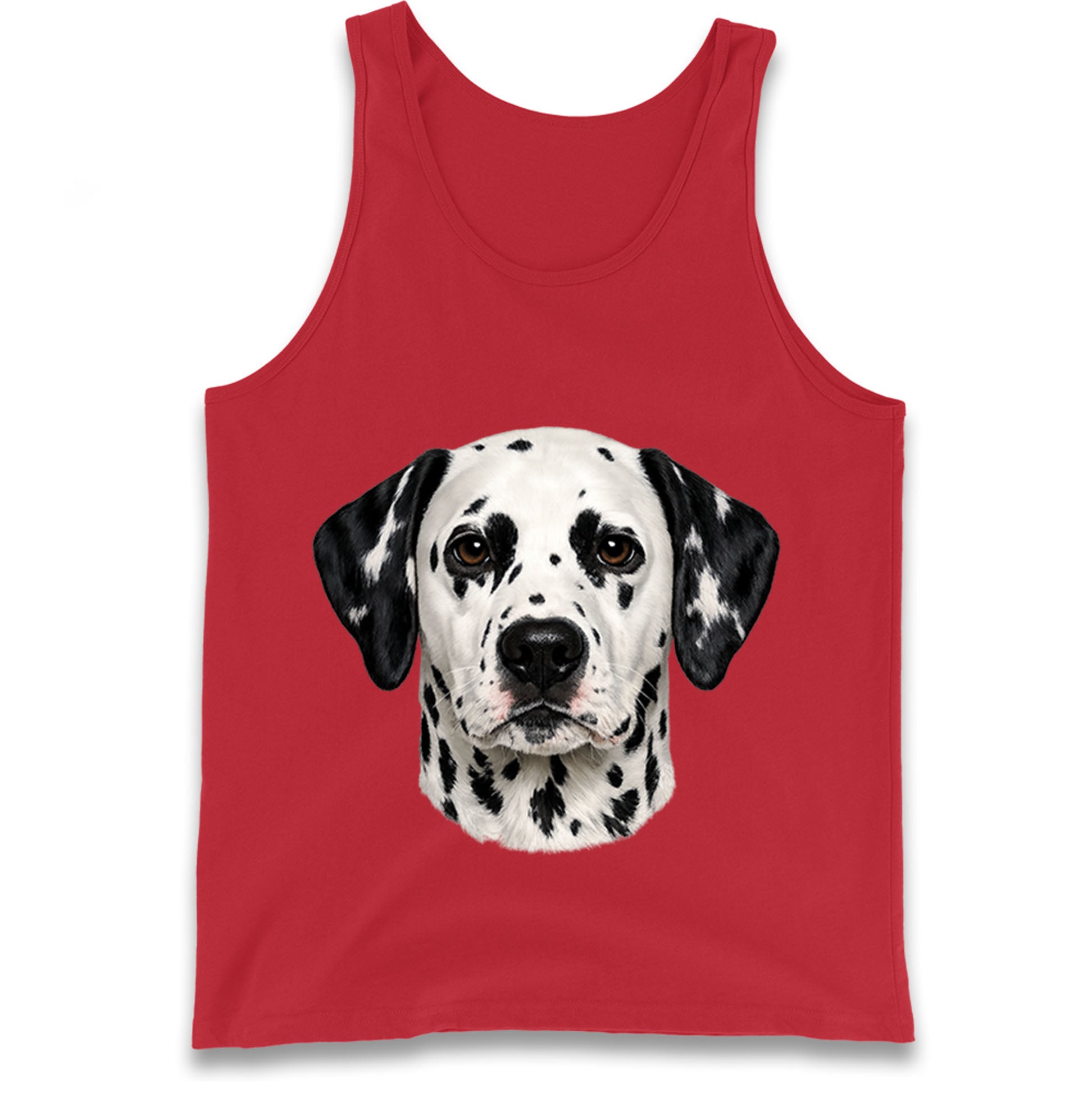 Dalmatian Dog Face Tank Top