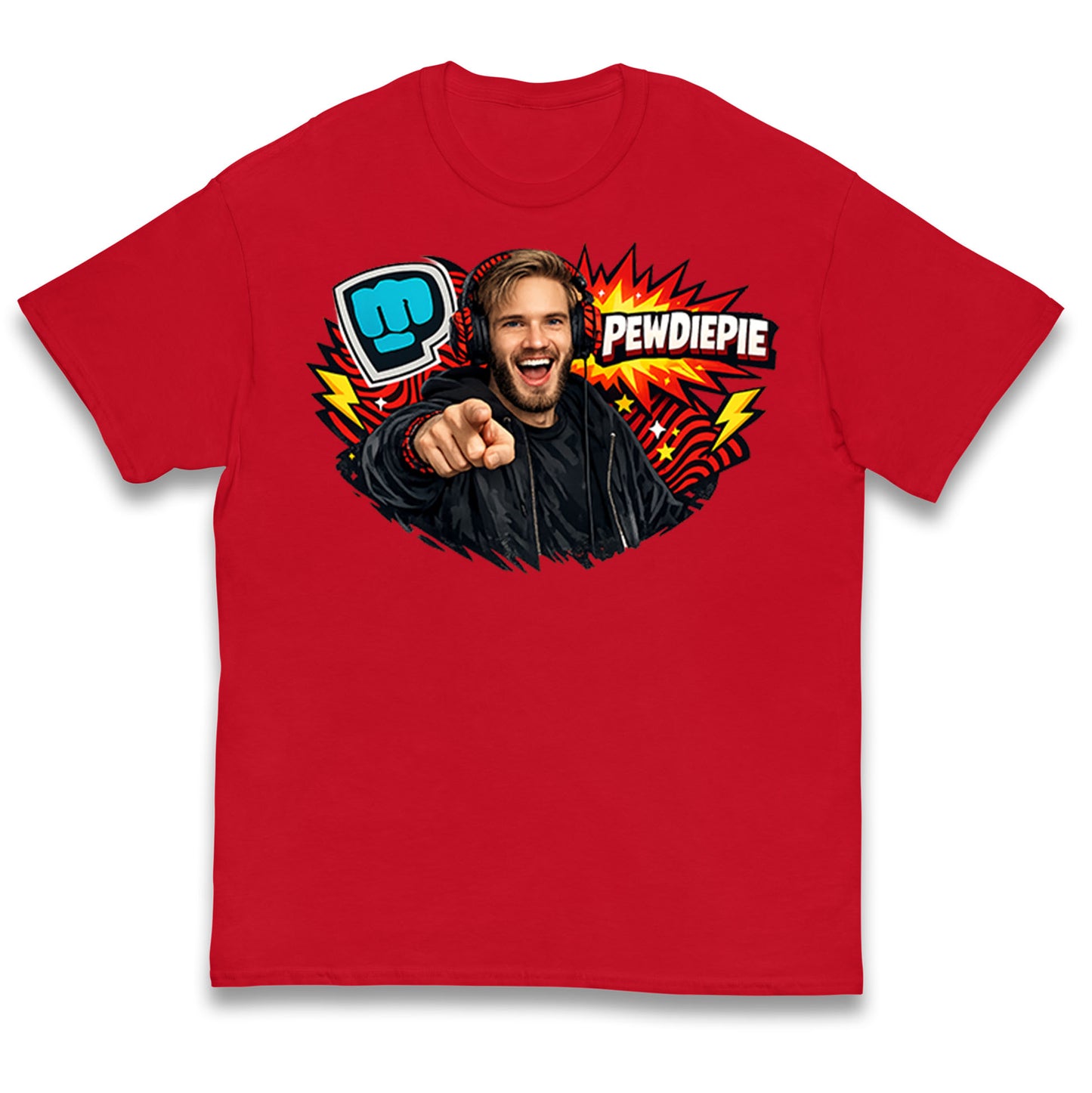 PewDiePie YouTuber Kids T Shirt 