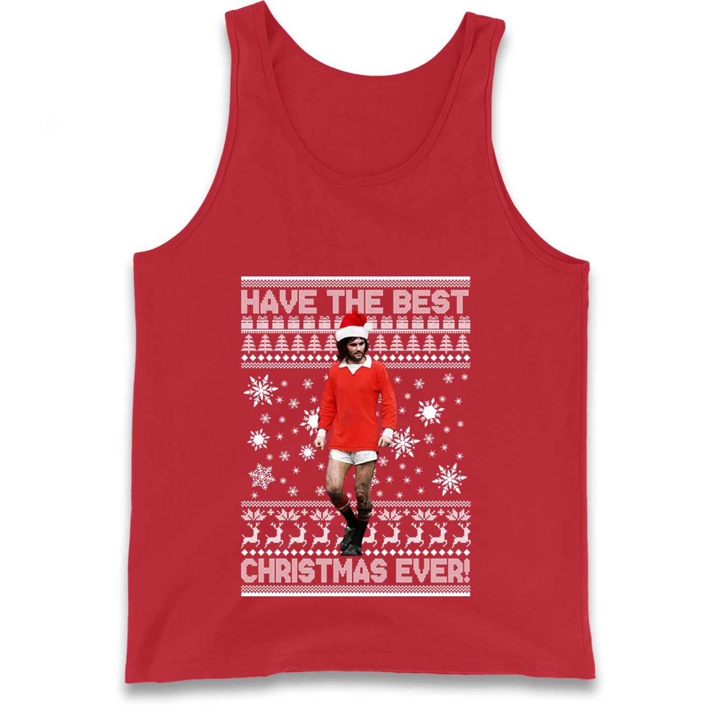 Christmas George Best Tank Top