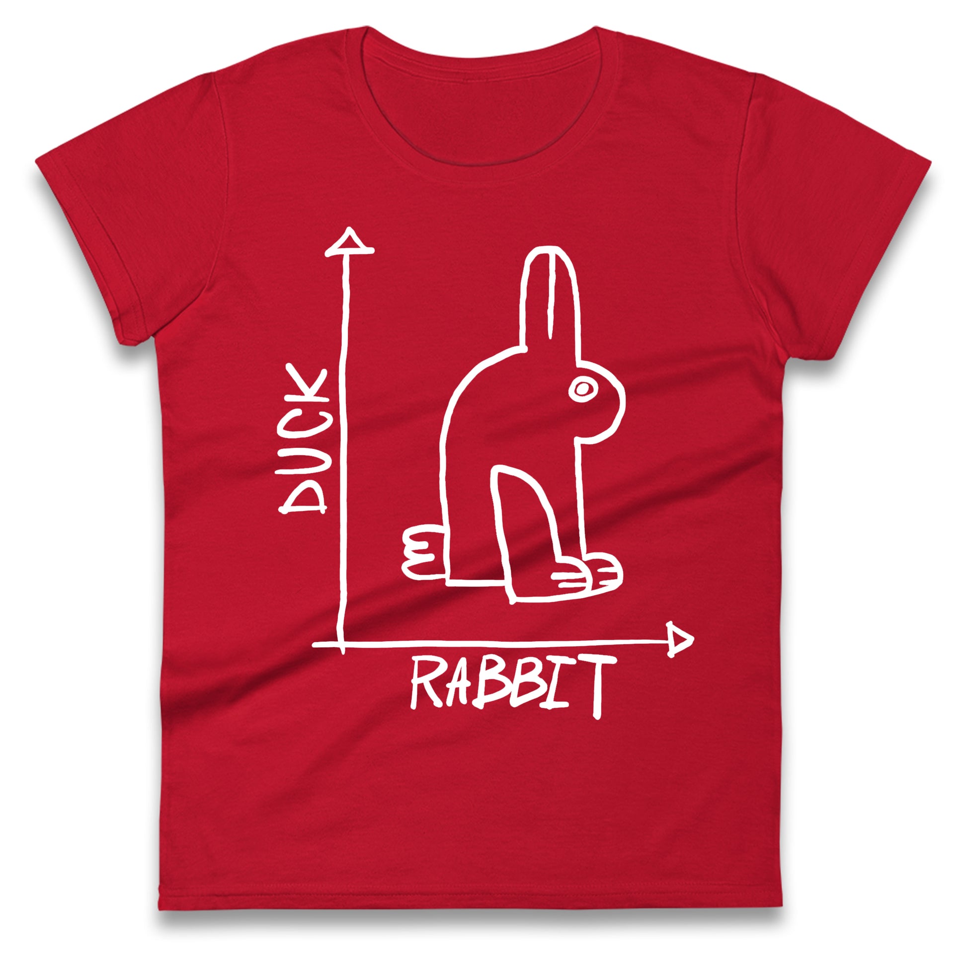 Rabbit Duck Ladies T Shirt