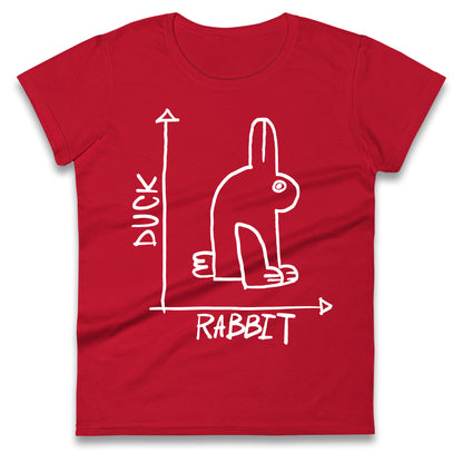 Rabbit Duck Ladies T Shirt