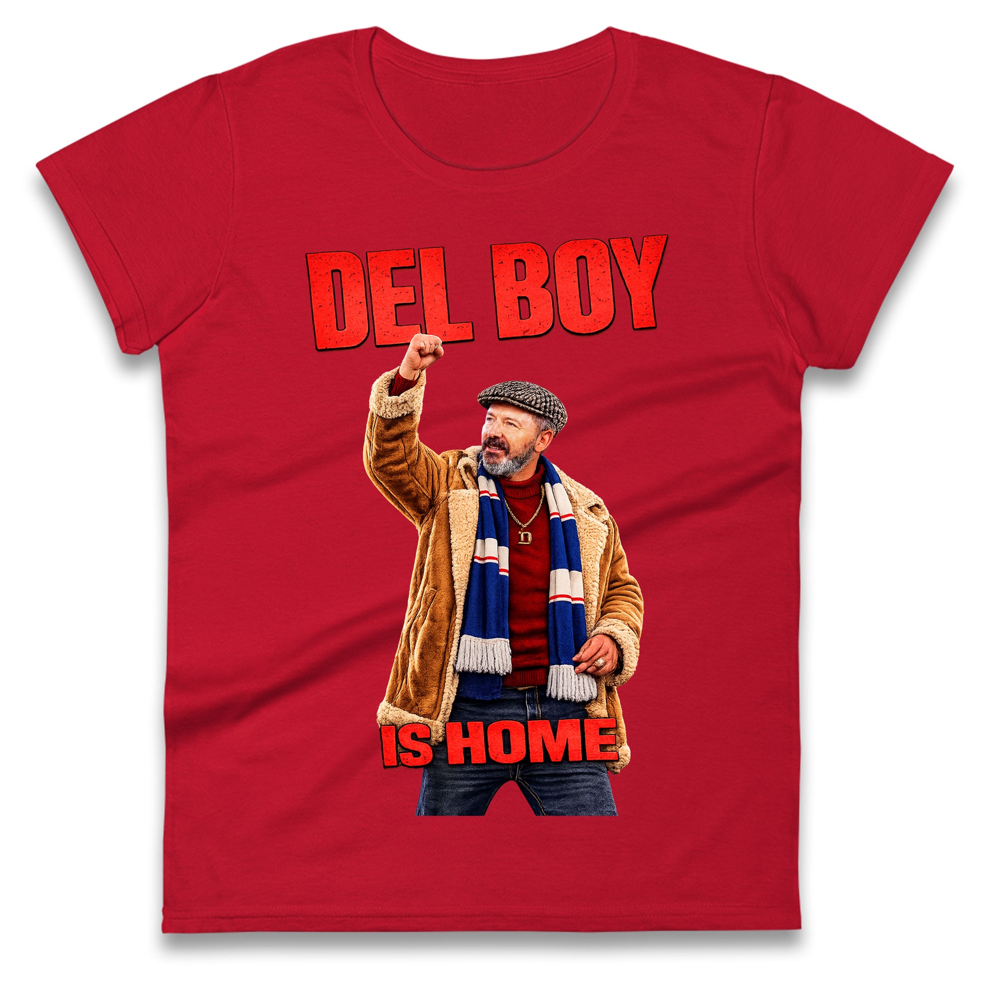 Derek McInnes Rangers Del Boy Football Ladies Tee