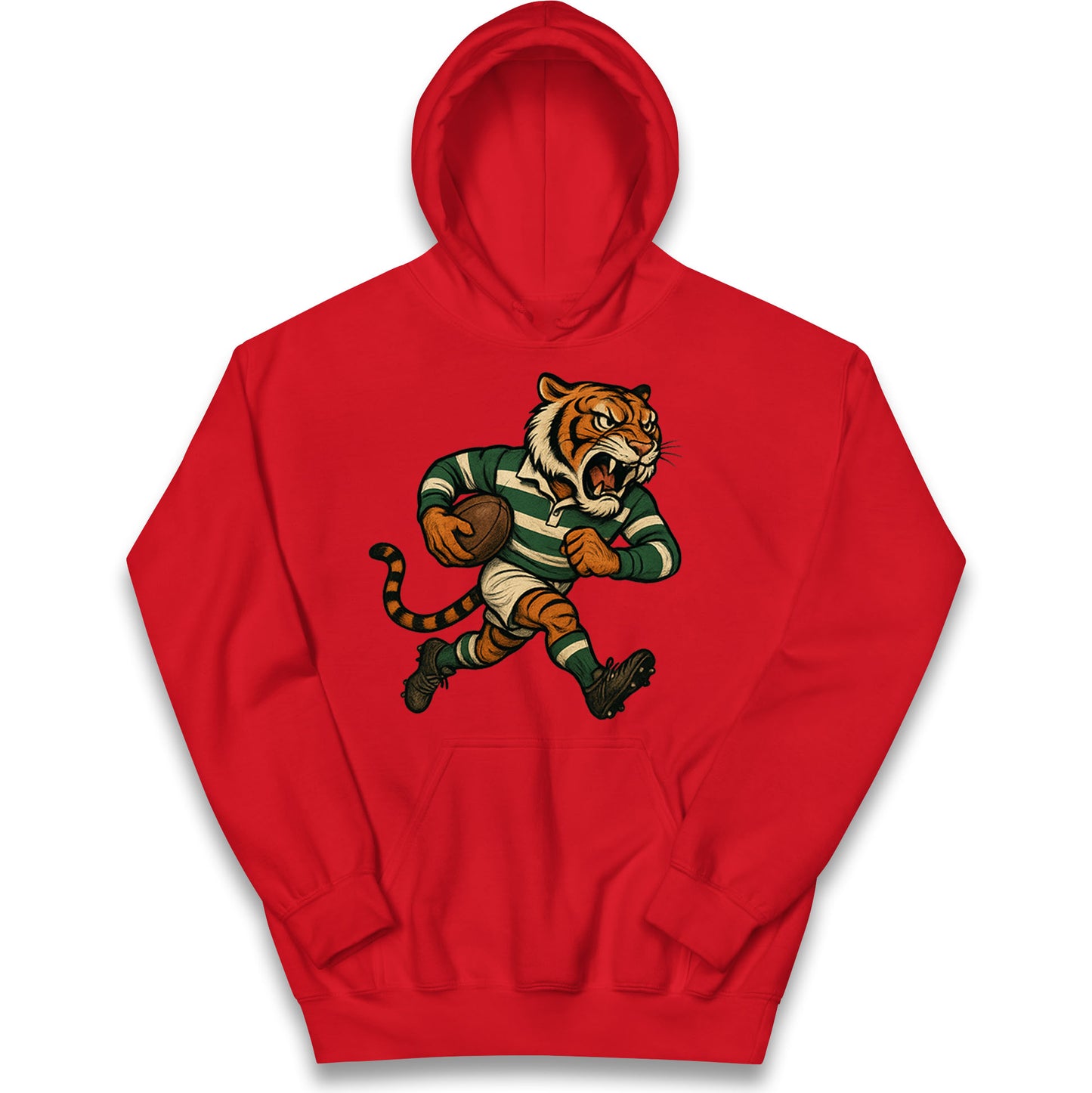Retro Leicester Tigers Rugby Union Kids Hoodie 