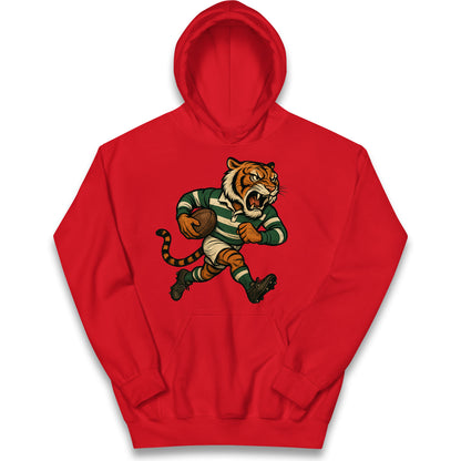 Retro Leicester Tigers Rugby Union Kids Hoodie 