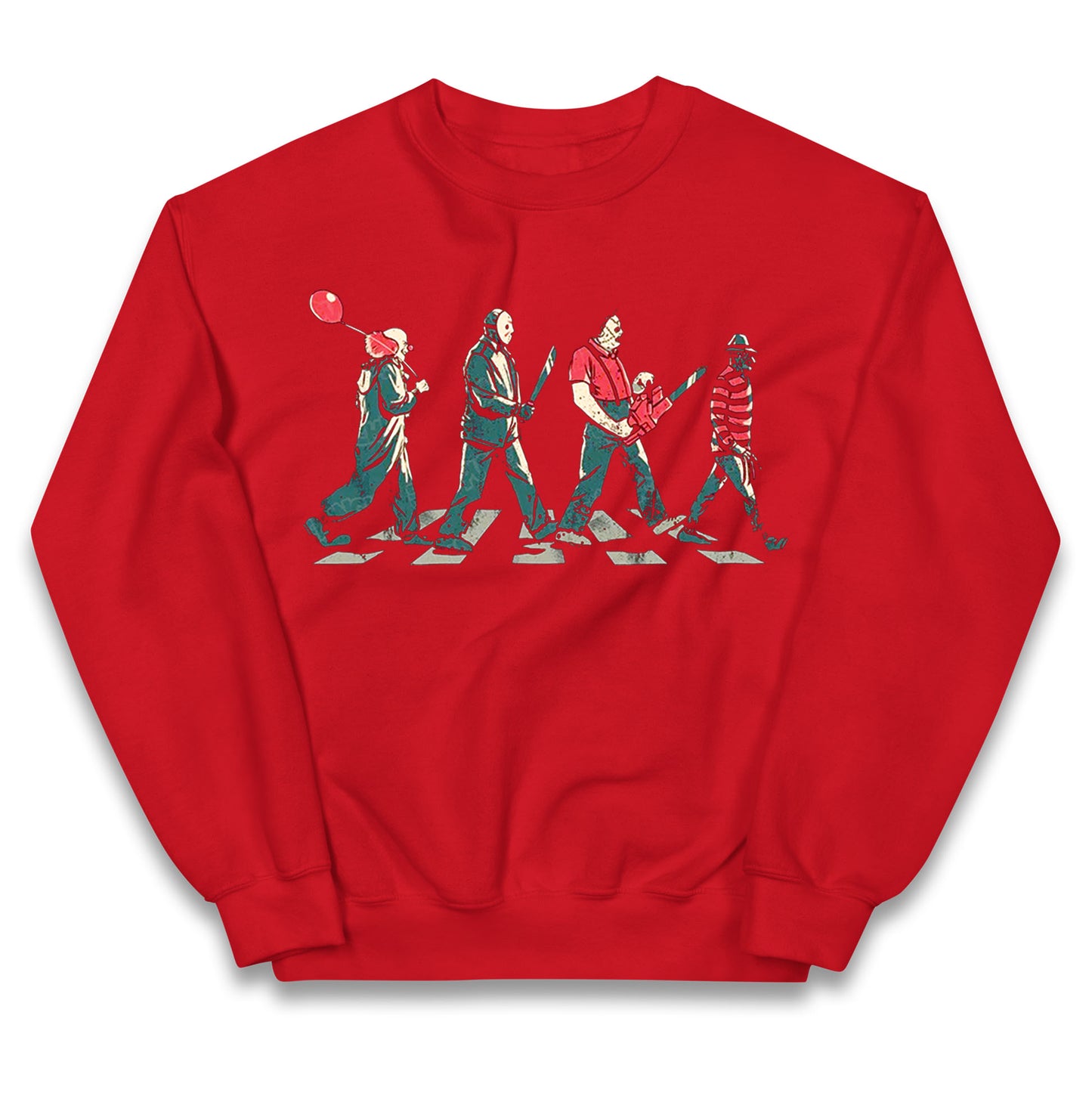 Horror Characters Friends Spoof Halloween Kids Jumper