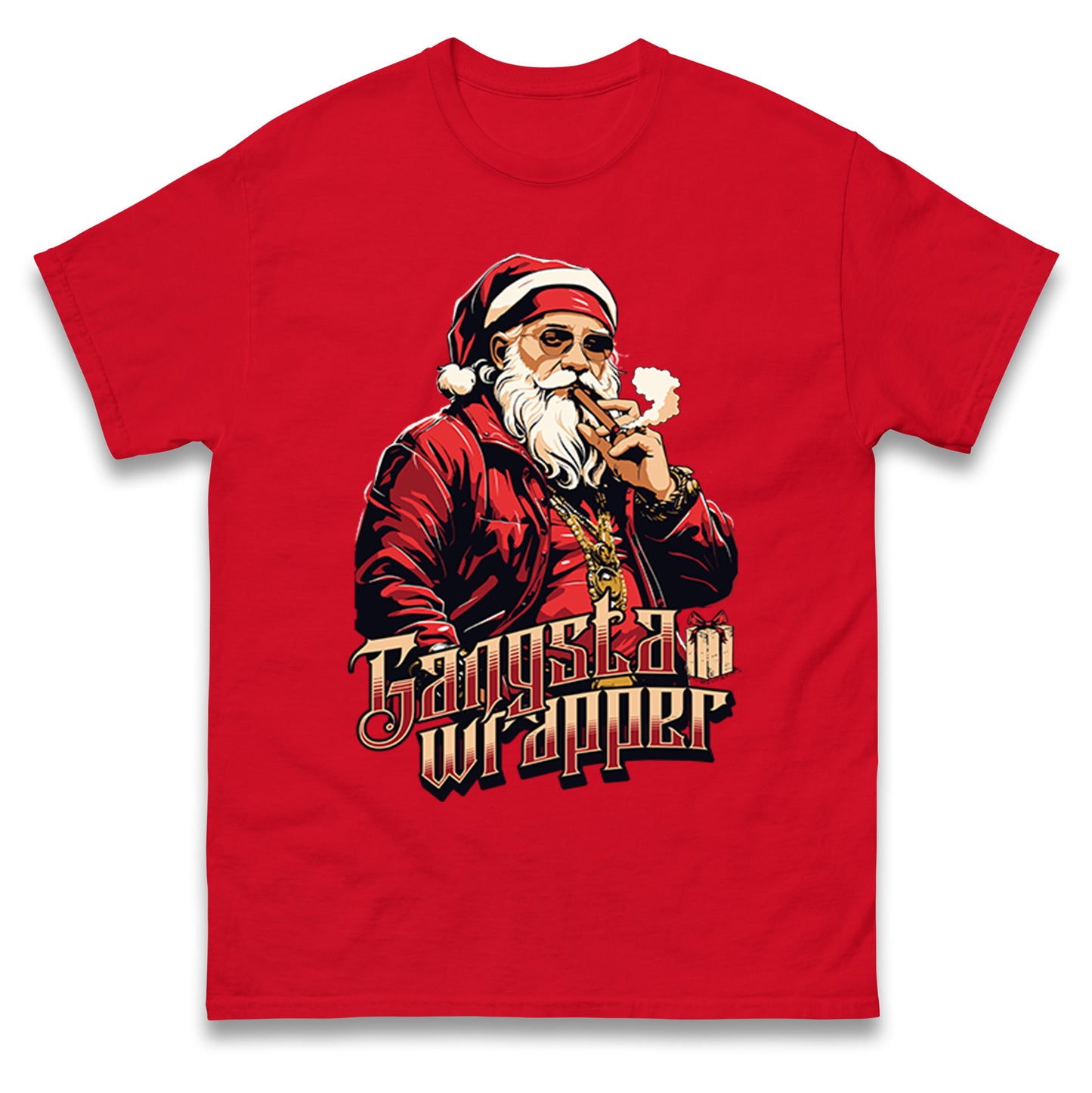 Santa Claus Gangster T Shirt
