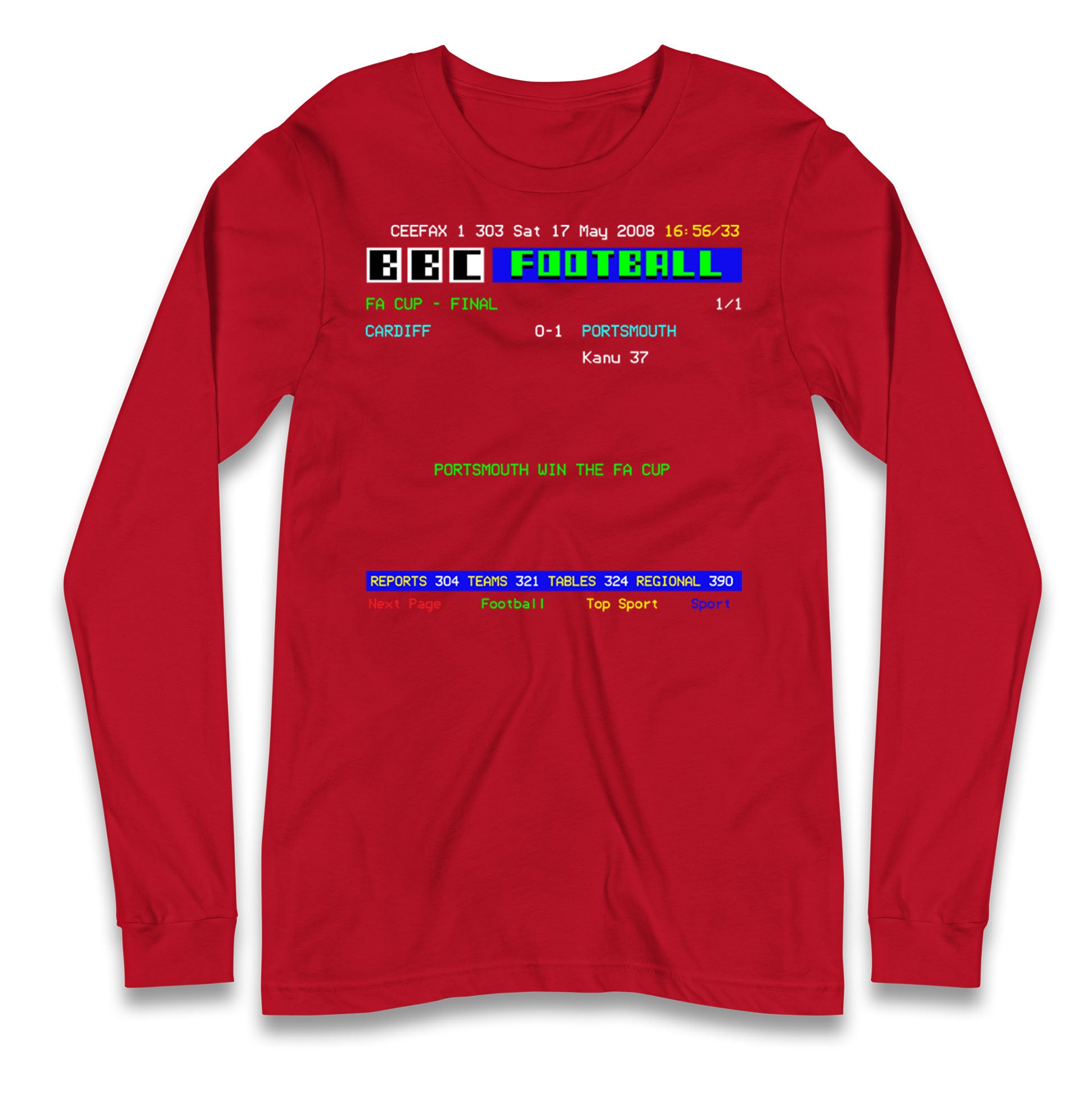 Portsmouth FA Cup Winners 2008 Longsleeve T Shirt 