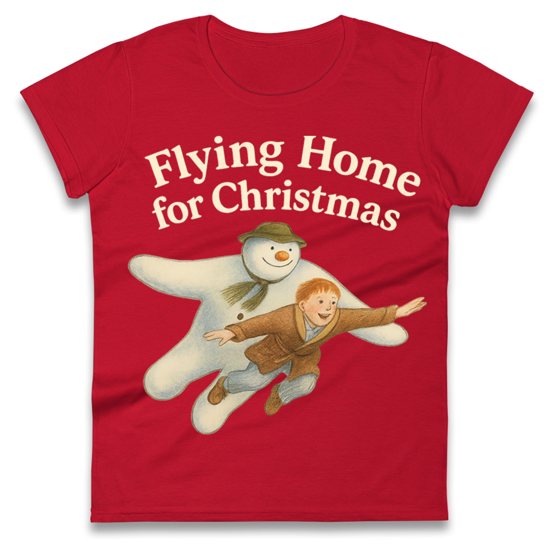 The Snowman Movie Christmas Ladies T Shirt 