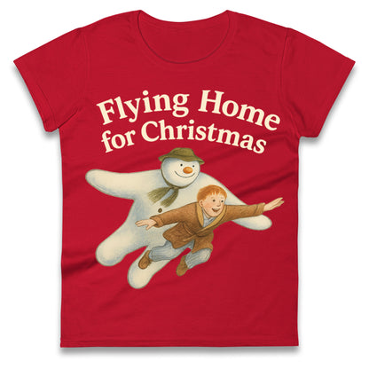 The Snowman Movie Christmas Ladies T Shirt 
