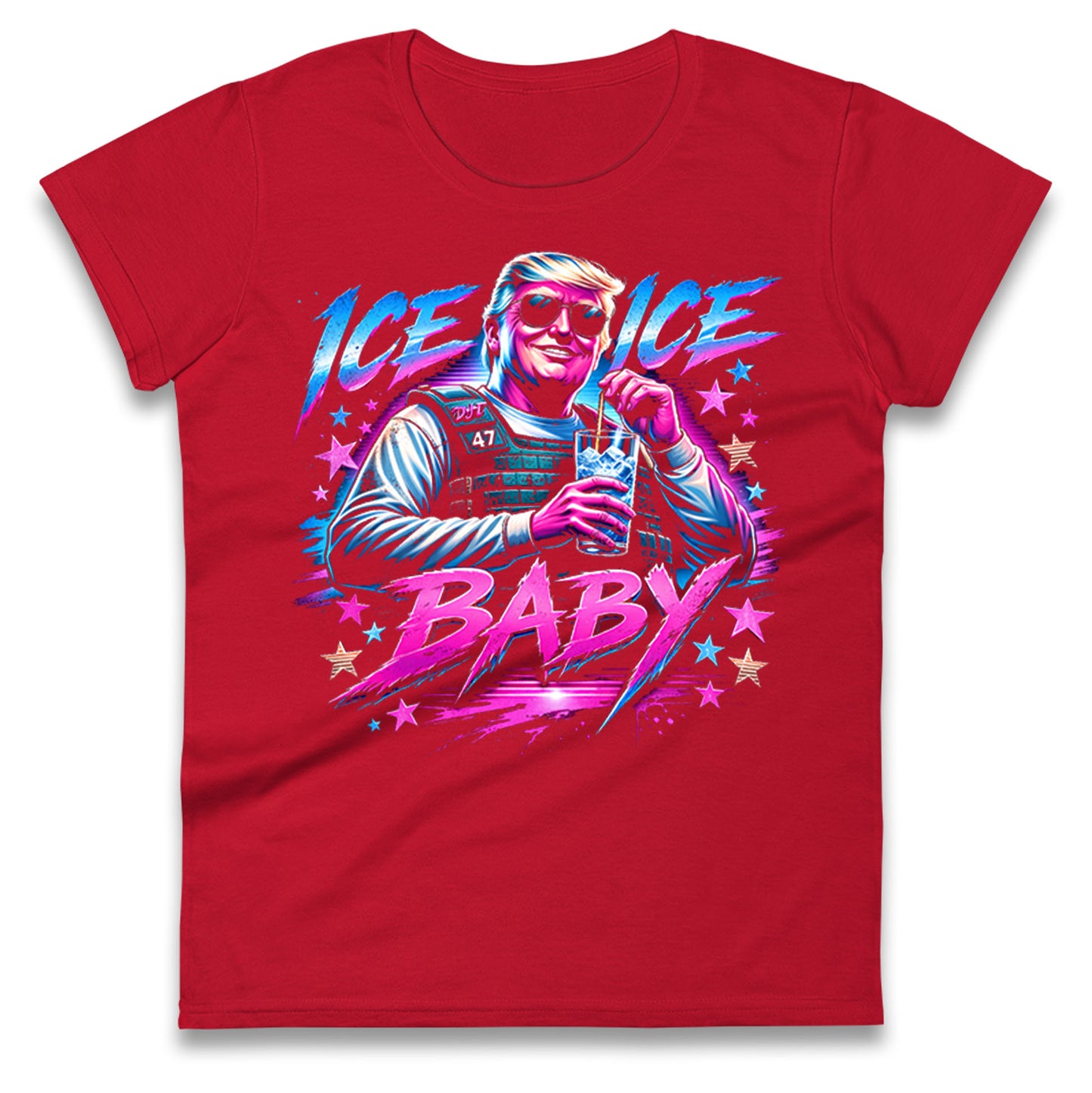 Donald Trump Ice Ice Baby Ladies T Shirt