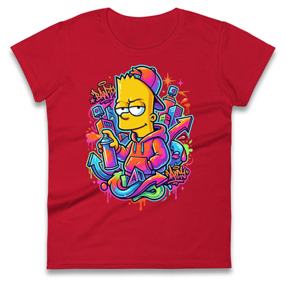Bart Simpson Ladies T Shirt 