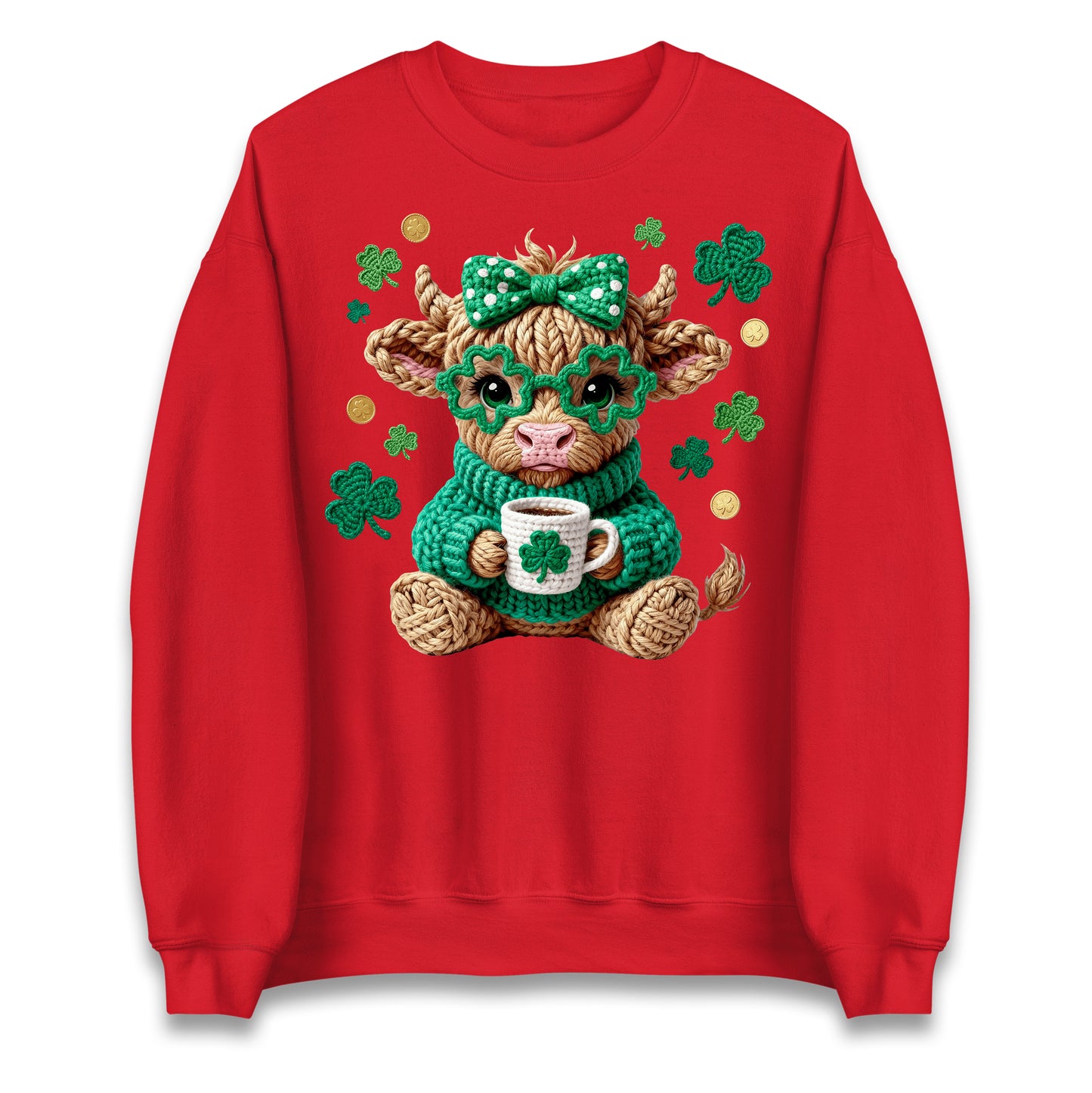 Cute Cow St Patrick Jumper