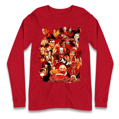 Horror Characters Halloween Long Sleeve T Shirt