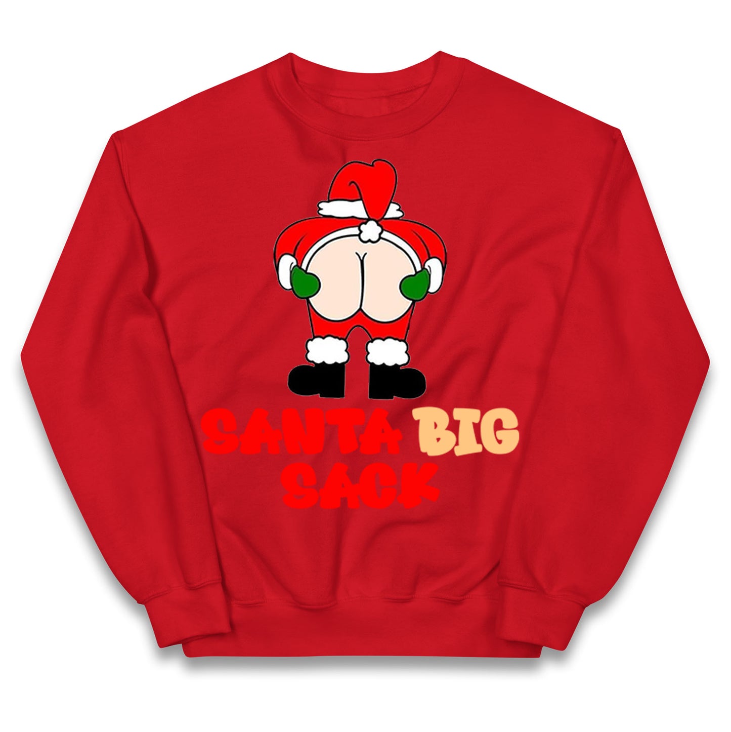 Christmas Santa Big Sack Funny Jumper