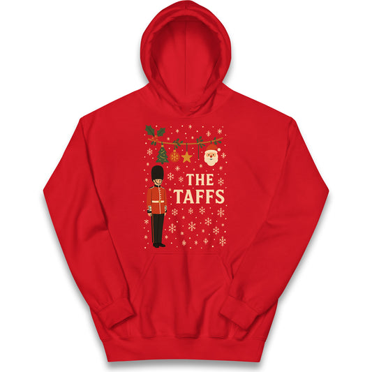 The Taffs Welsh Guards Christmas Kids Hoodie