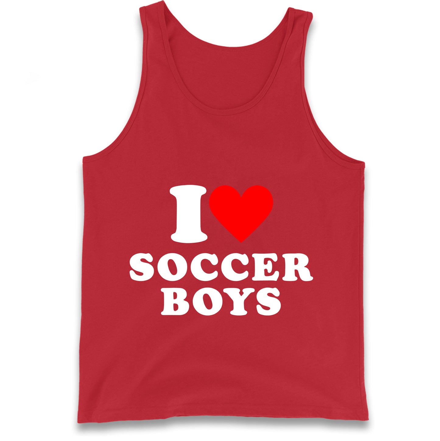 I Love Soccer Boys Tank Top