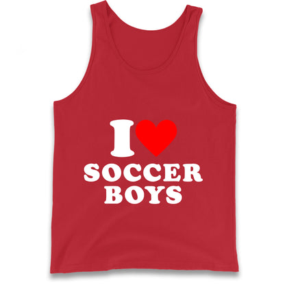 I Love Soccer Boys Tank Top