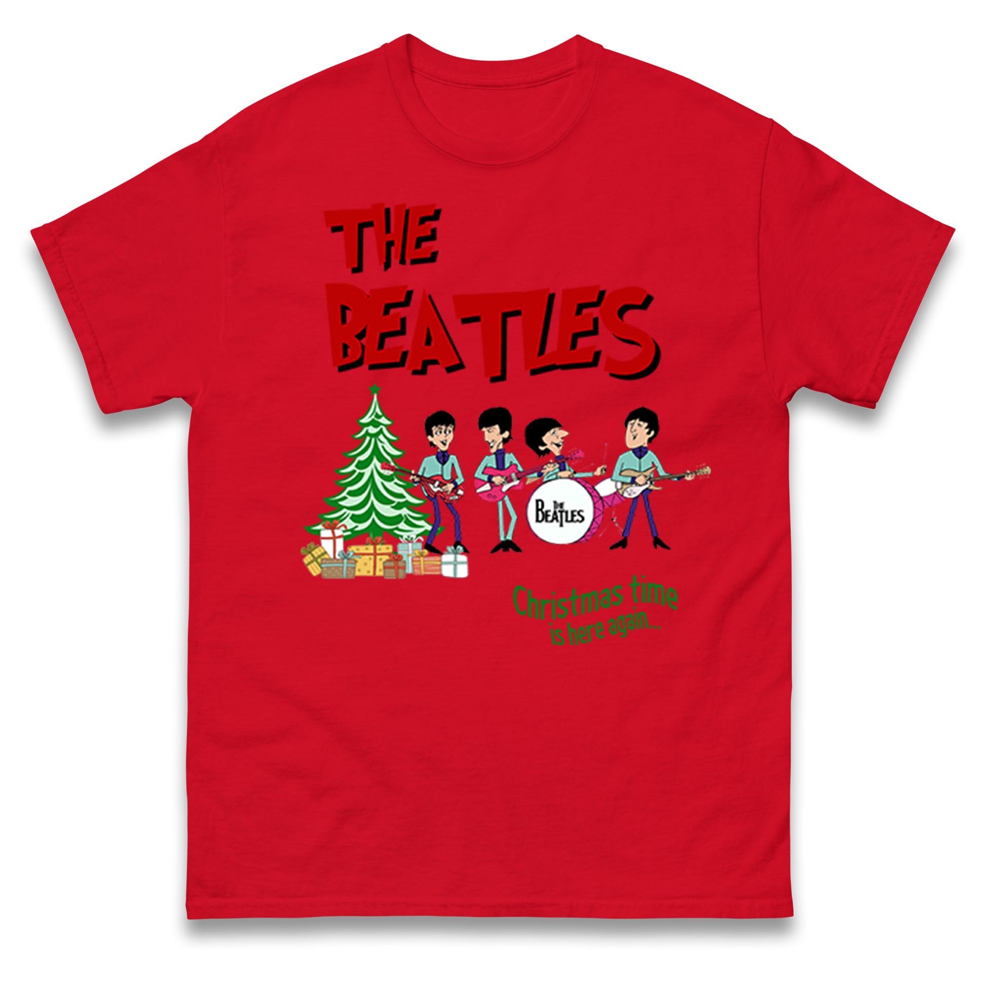 The Beatles Christmas T-Shirt | Shop For Beatles Clothes – Spoofytees