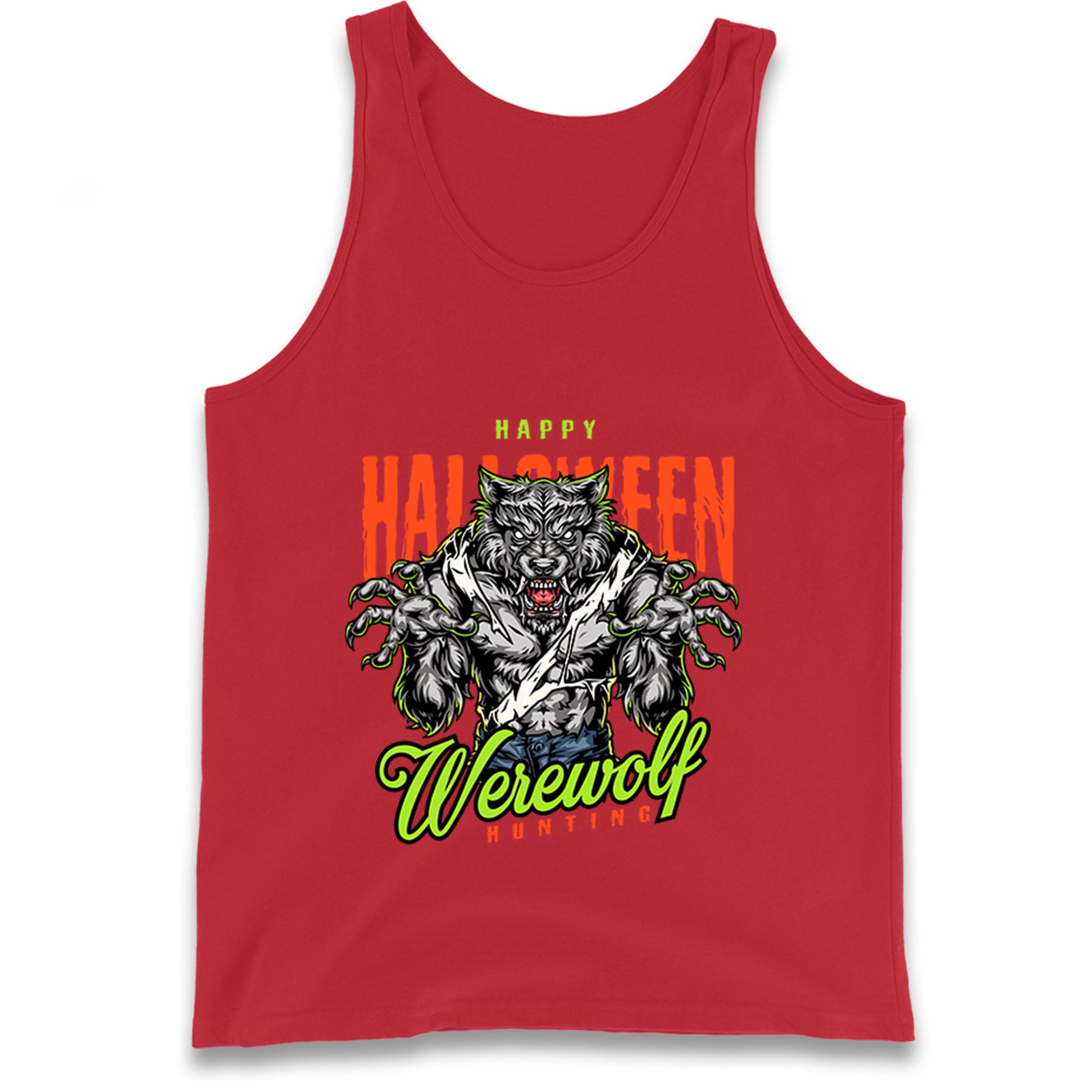 Halloween Werewolf Tank Top