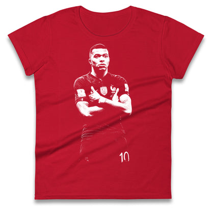  France Footballer Ladies T Shirt