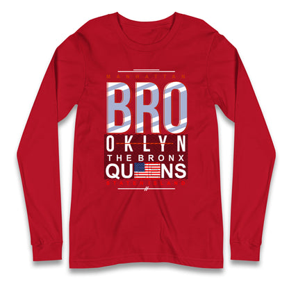 Brooklyn New York State Longsleeve T Shirt