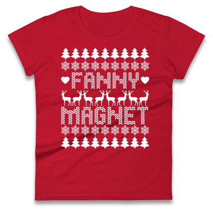 Fanny Magnet Christmas Ladies T Shirt 