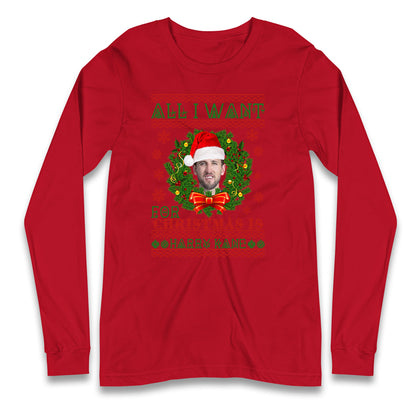 harry kane christmas long sleeve t shirt