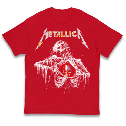 Metallica USA Skull Kids T Shirt