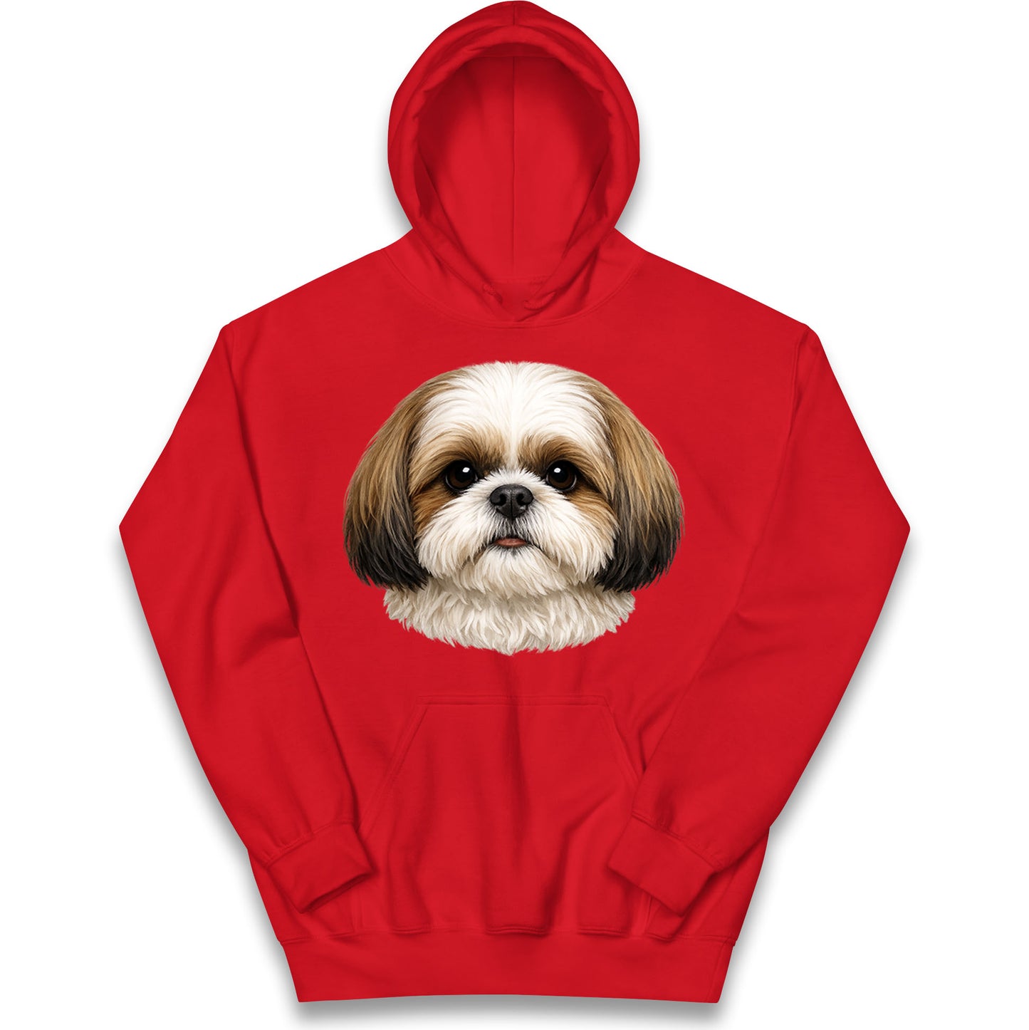 Shih Tzu Face Kids Hoodie