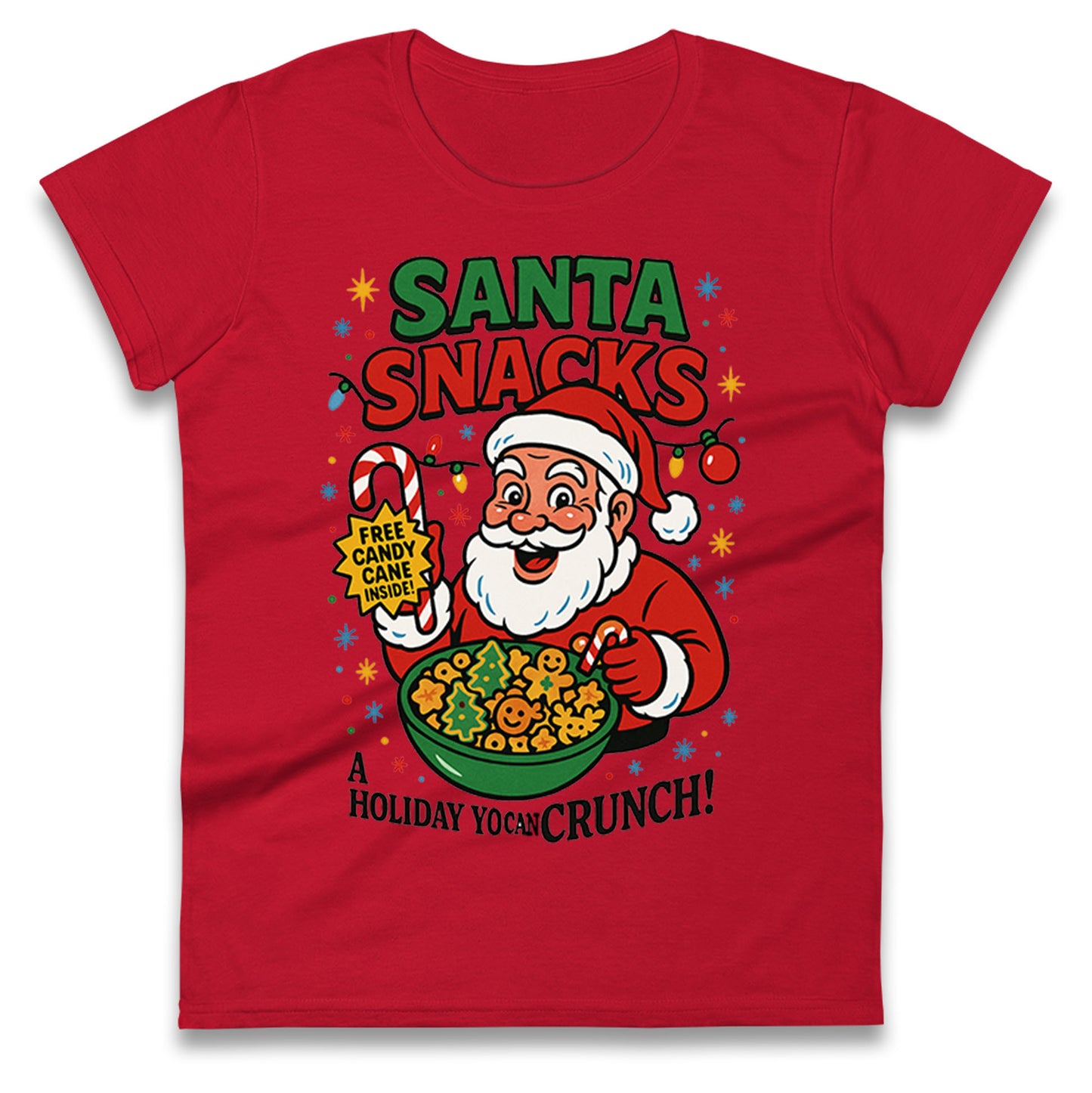 Santa Crunch Ladies T Shirt 