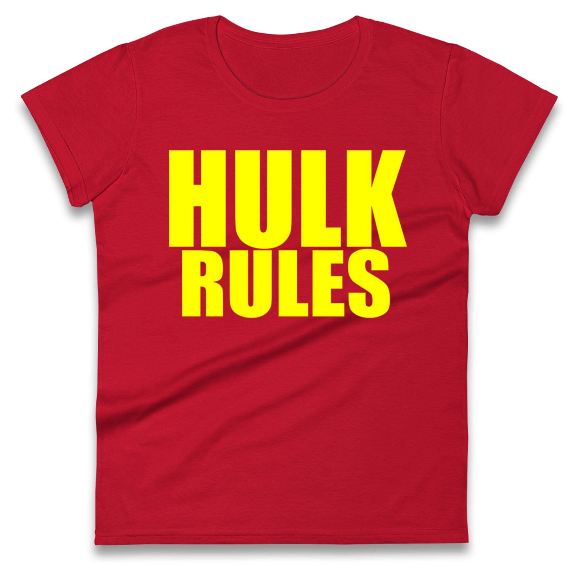 Hulk Rules Ladies T Shirt