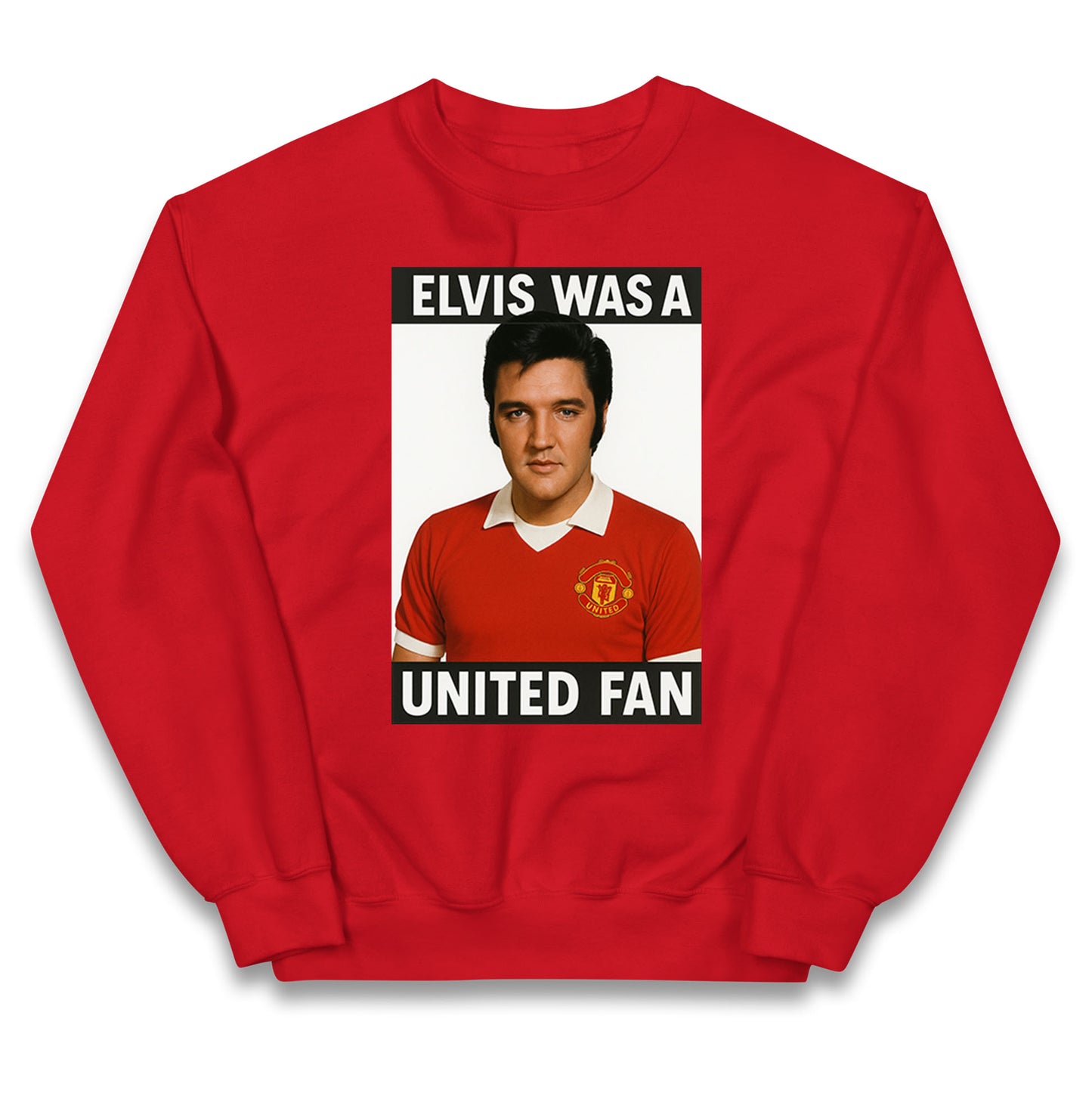 Elvis Presley Mnchester United Kids Jumper
