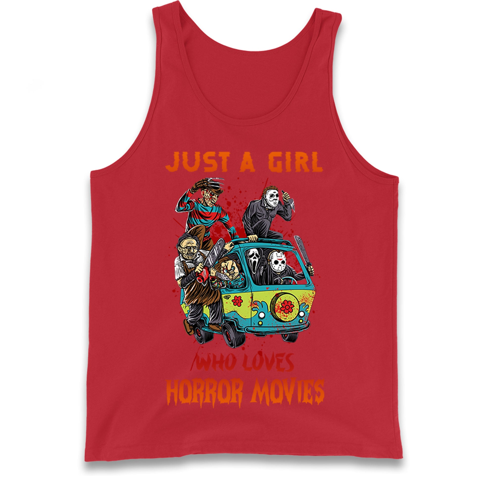 Just A Girl Who Loves Horror Movies  Tank Top
