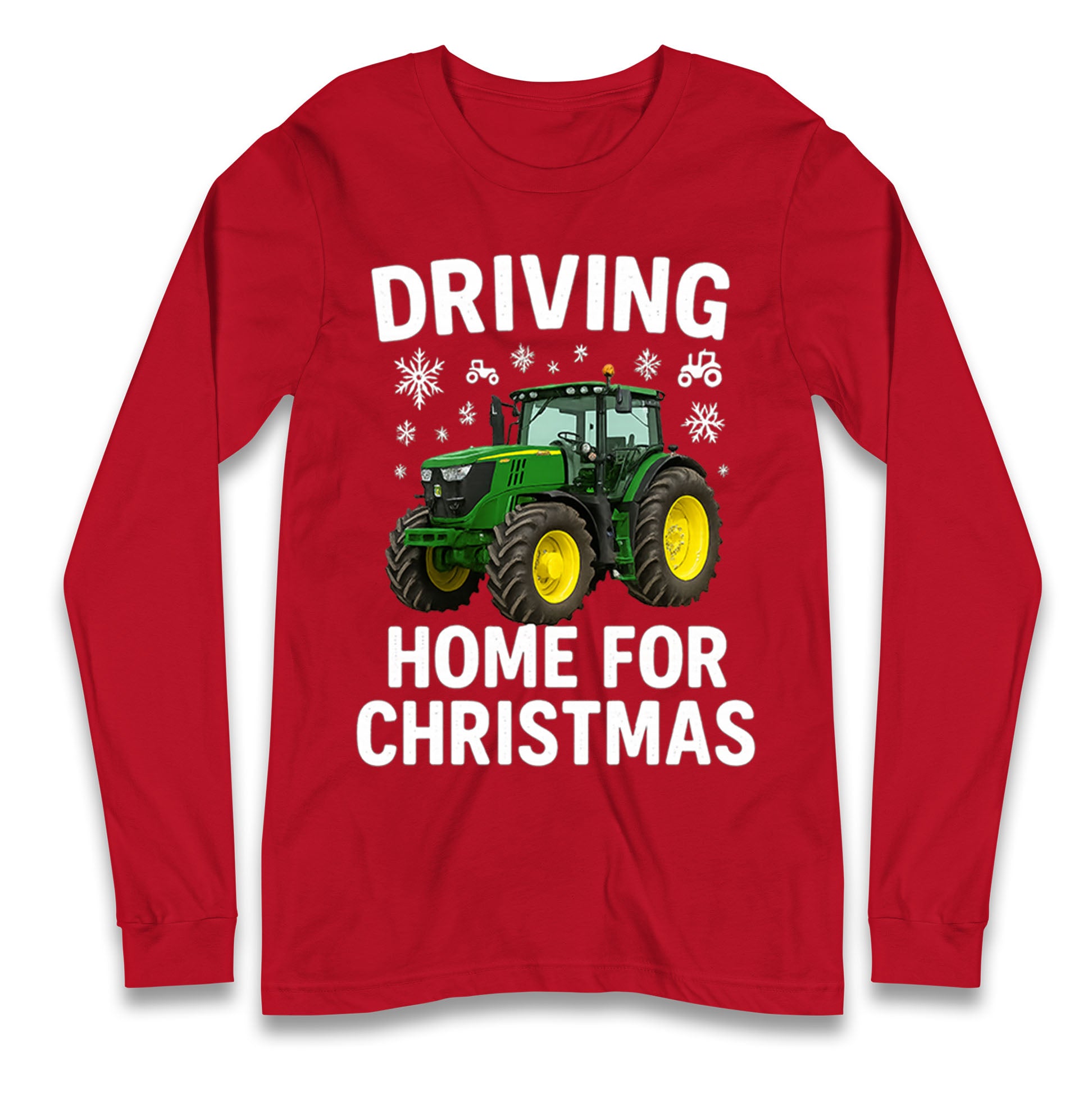John Deere Tractor Christmas Longsleeve T Shirt 