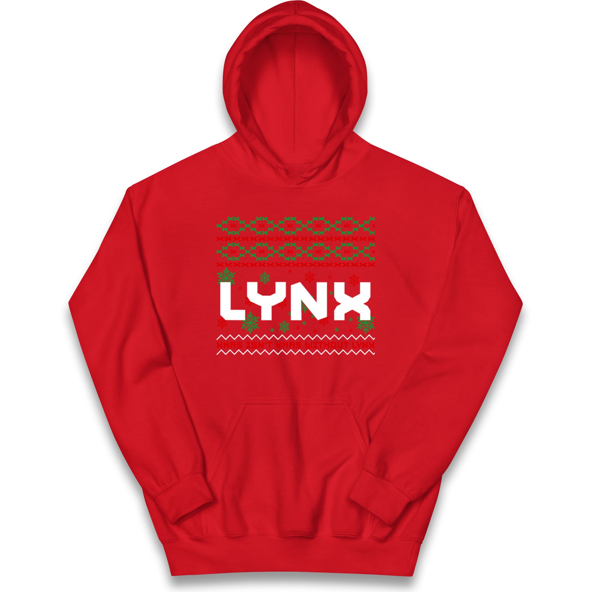 Lynx Christmas Kids Hoodie