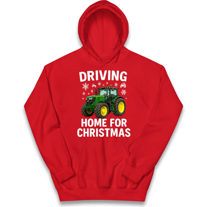 John Deere Tractor Christmas Kids Hoodie