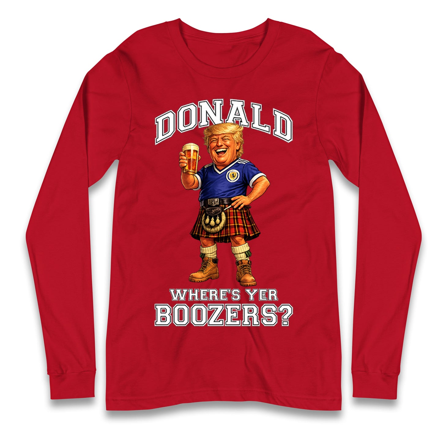 Donald Trump Scotland World Cup Longsleeve T Shirt 