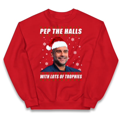 Pep Guardiola Christmas Kids Jumper
