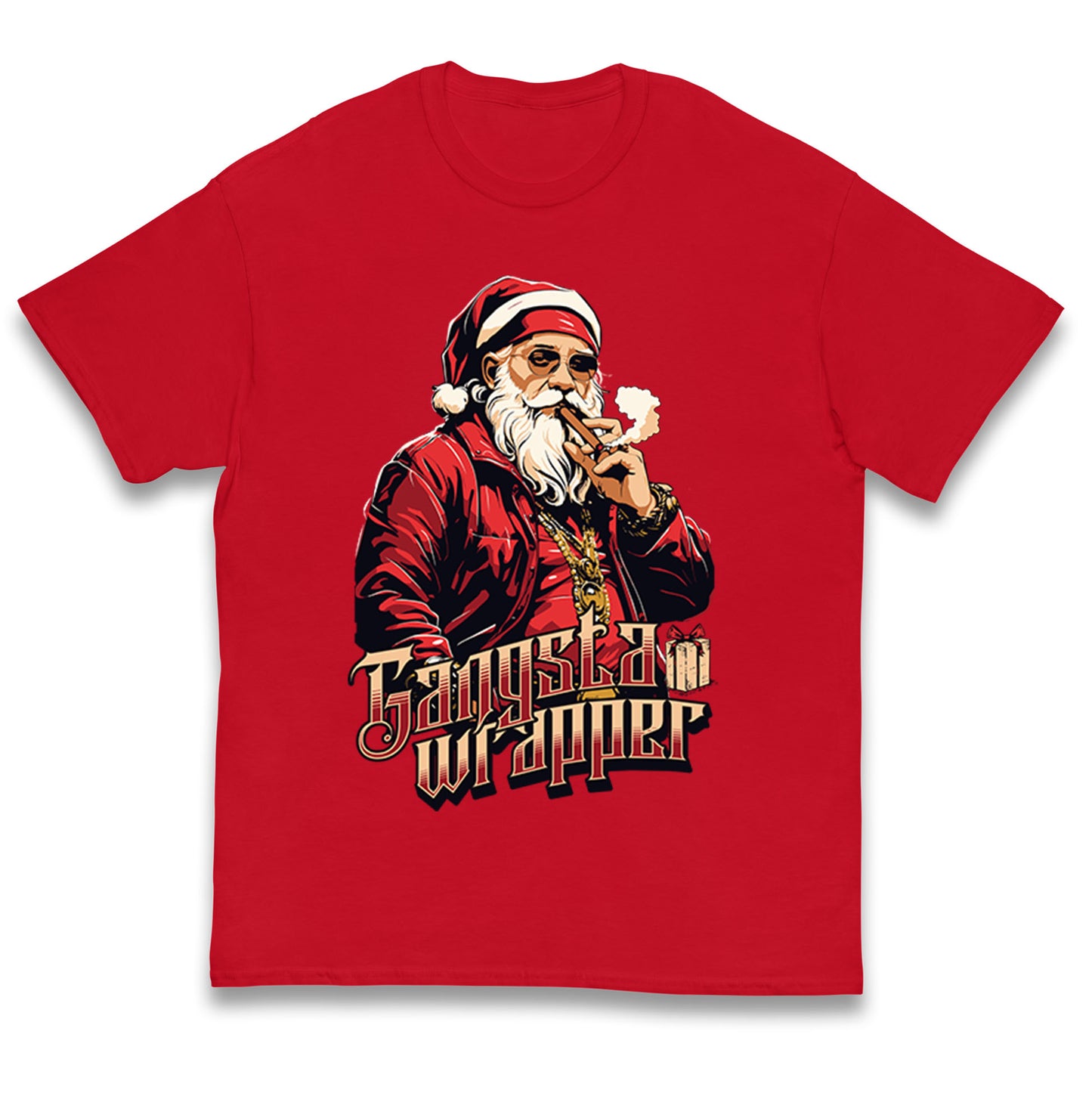 Santa Claus Gangster Kids T Shirt